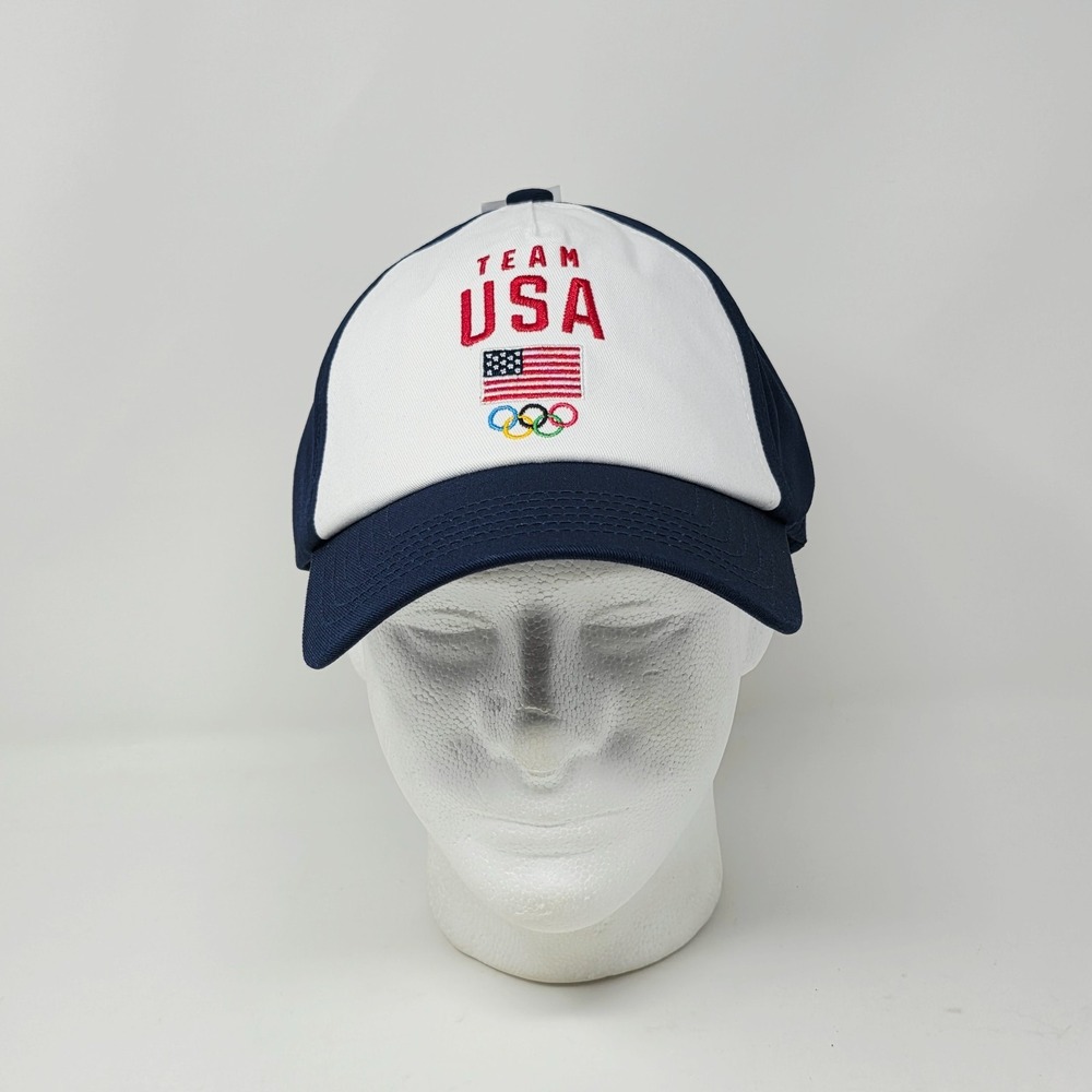 Team‎ USA Olympics Hat Snapback Navy White Cap Olympic Games Adjustable Unisex